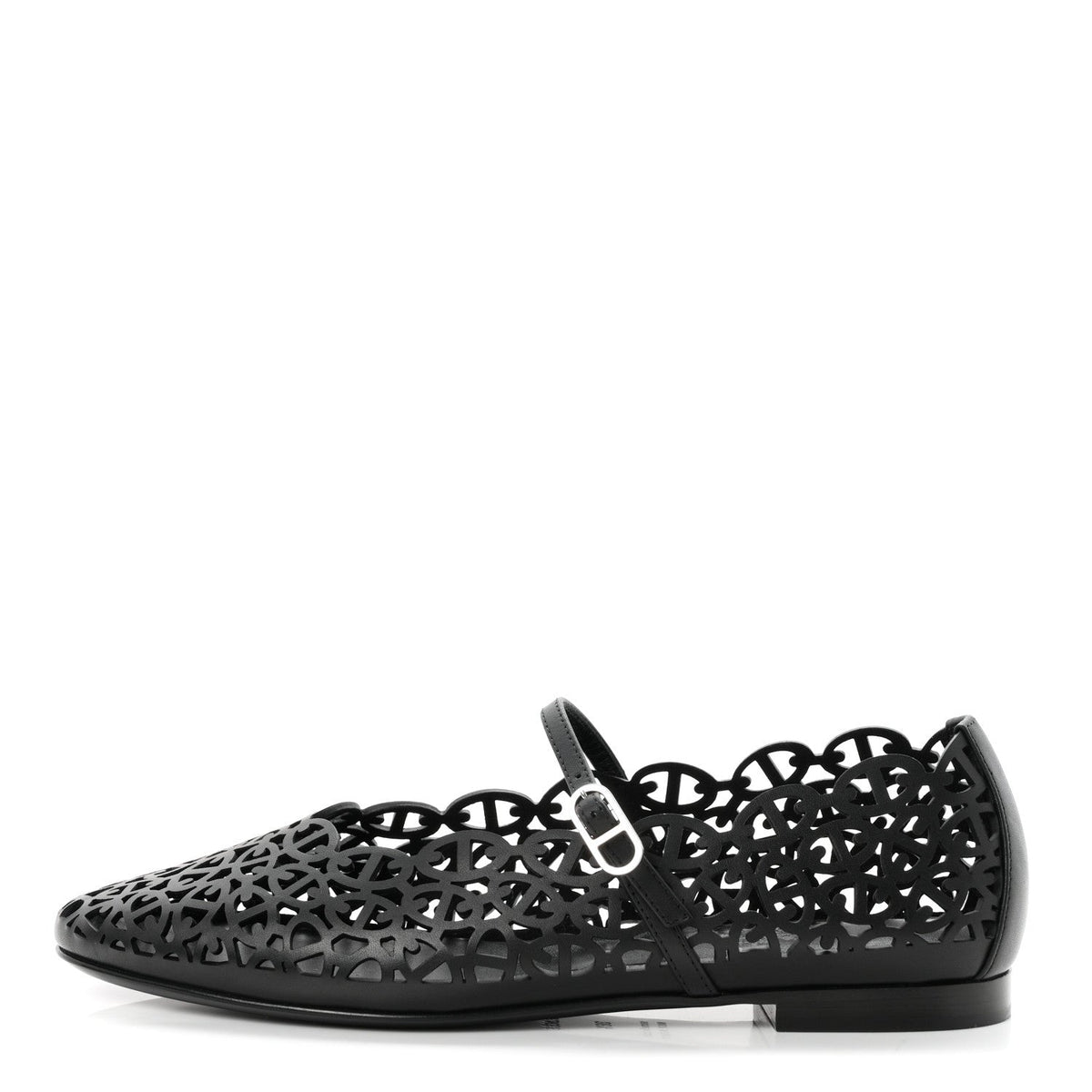 Calfskin Meli Ballet Flats 38.5 Black
