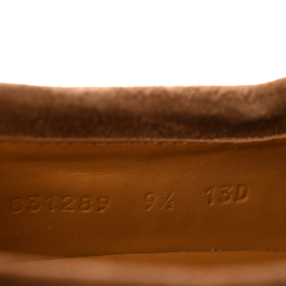 Luxury Suede Microguccissima Mens Loafers 9.5 Nocciola