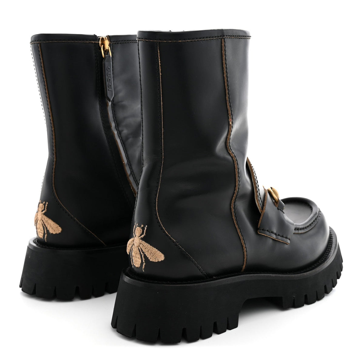 Cordovan Lux Womens Harald Horsebit 25mm Platform Boots 36.5 Black