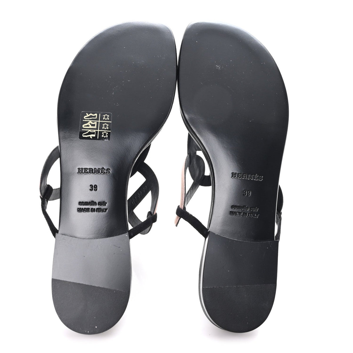 Metallic Chevre Velours Womens Egerie Sandals 39 Black Or Rose
