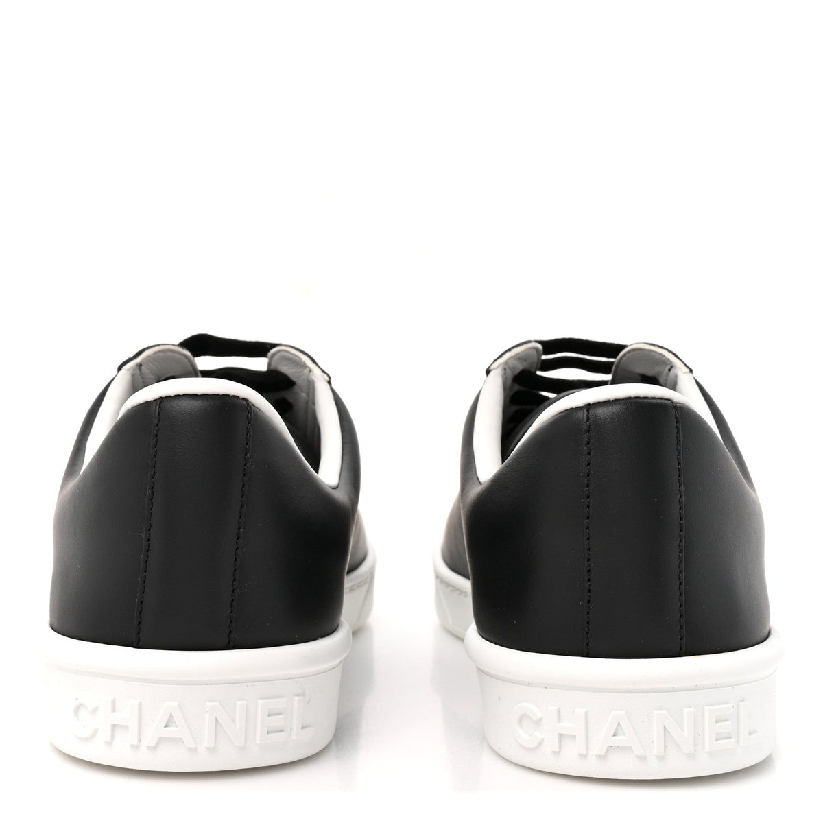 Calfskin CC Uniform Womens Sneakers 39 Black