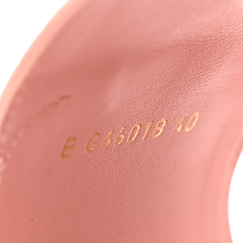 Calfskin Hair Suede Shearling Dad Sandals 40 Light Pink