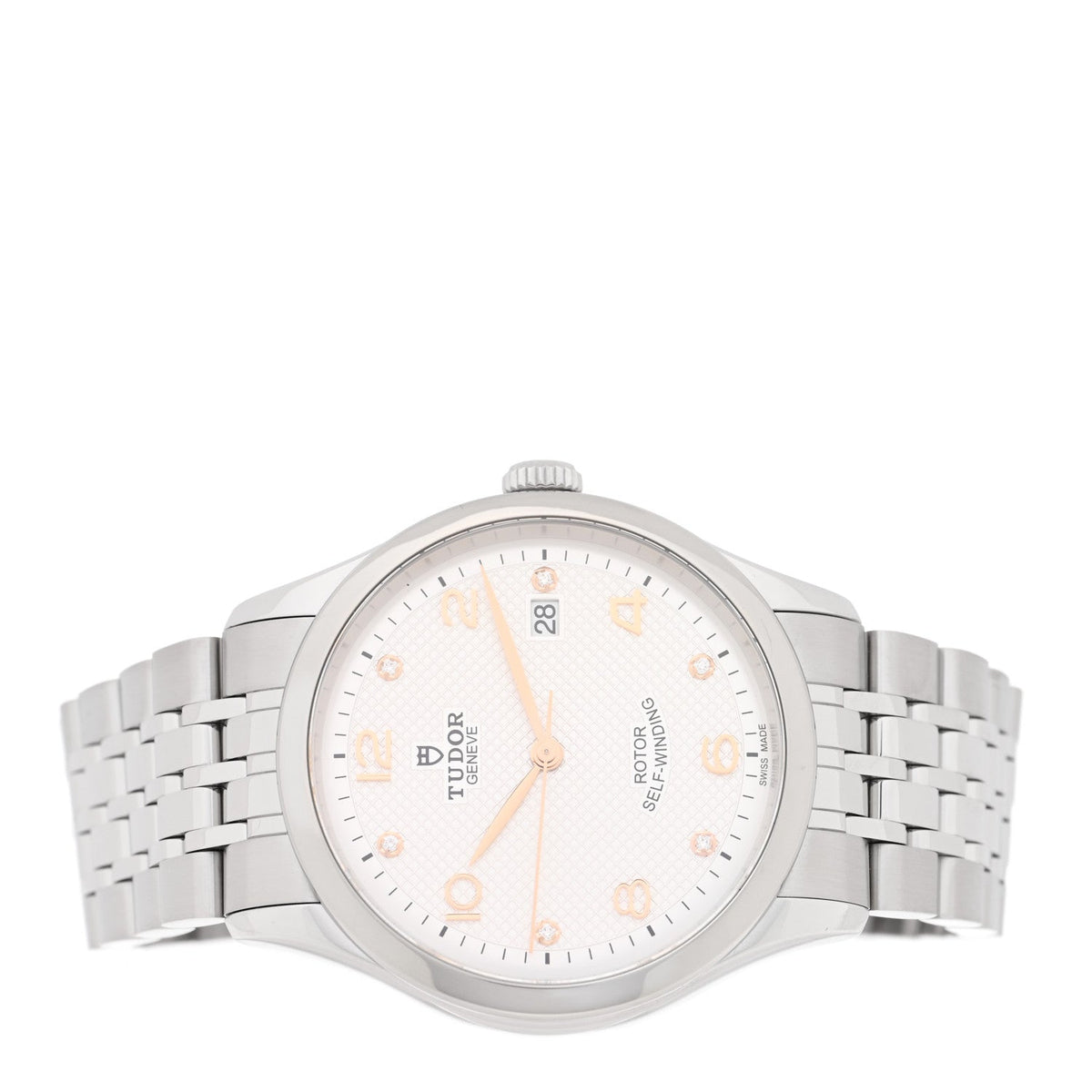 Stainless Steel Diamond 39mm 1926 Automatic Watch White 91550