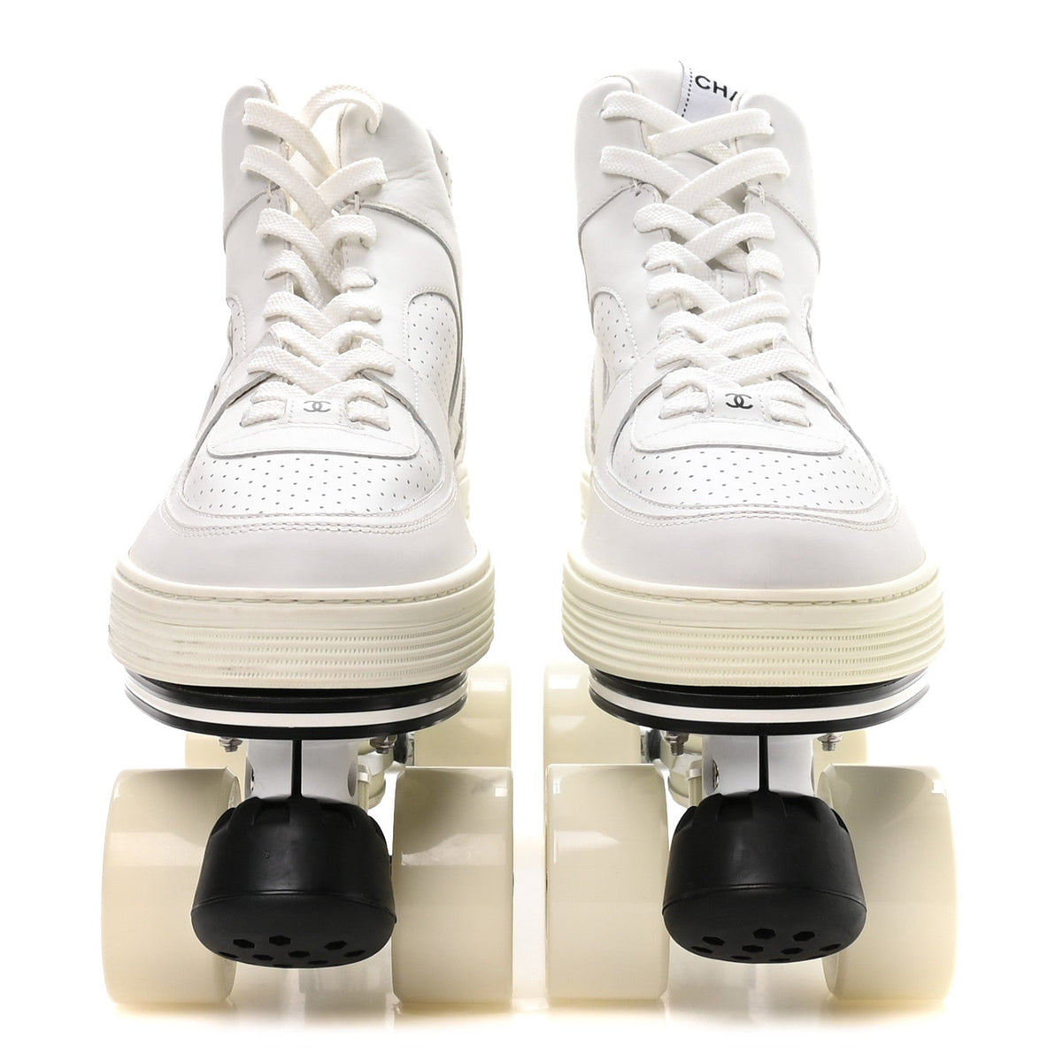 Calfskin Mens Roller Skates 44 White