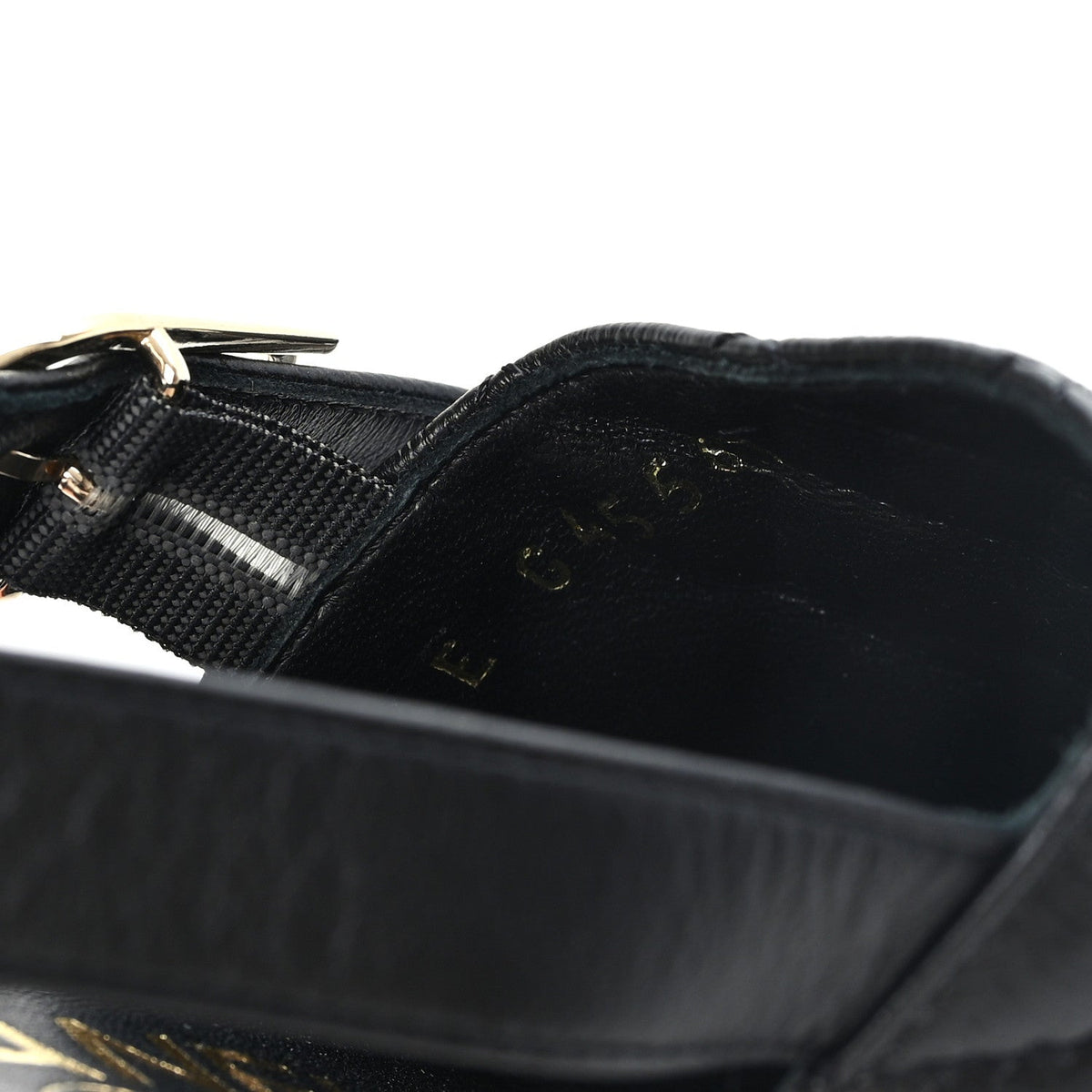 Lambskin Quilted Peep Toe Wedge Sandals 38 Black