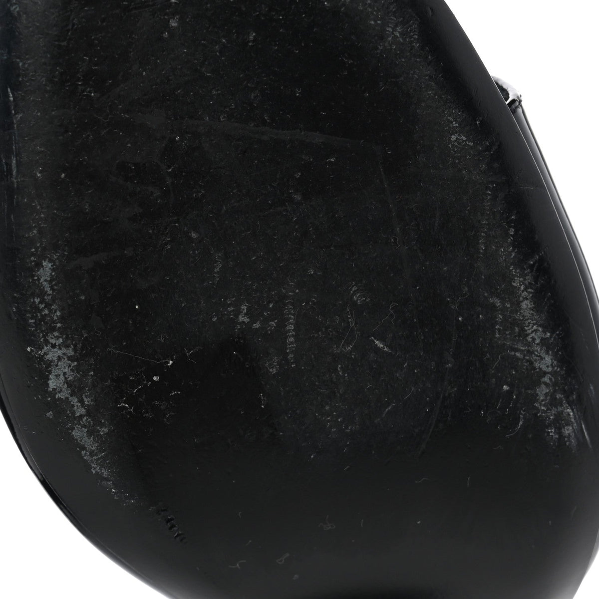 Patent Calfskin CC Mules 36.5 Black