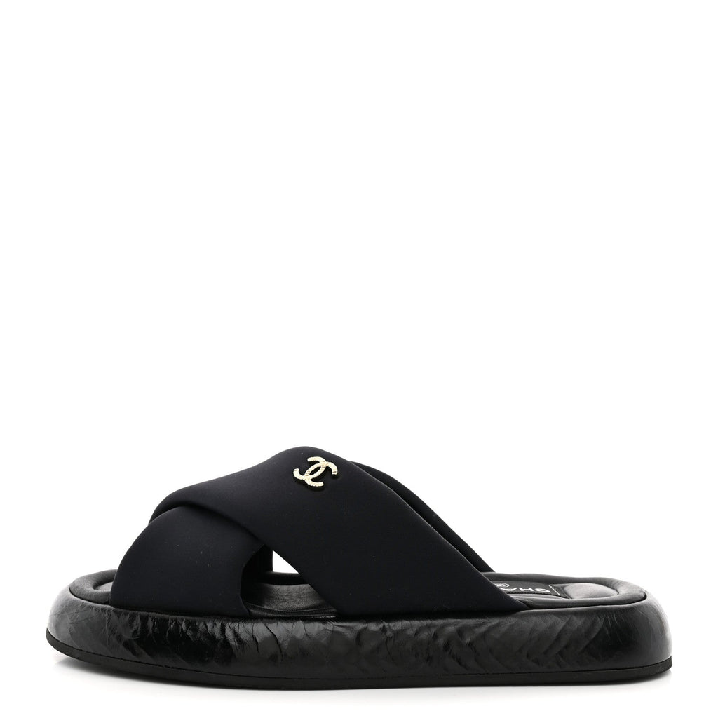 Fabric CC Mules Sandals 36 Black