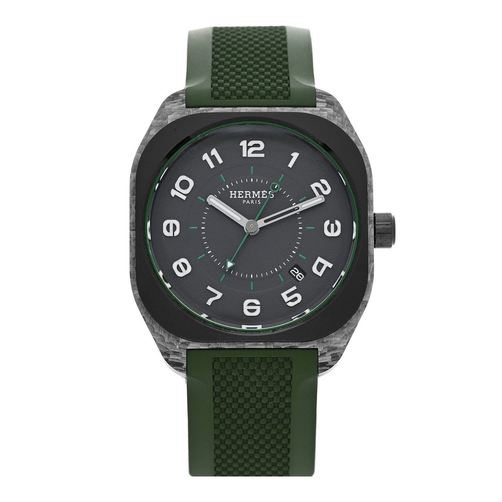 Glass Fiber Ceramic Rubber 39mm H08 Automatic Watch Vert