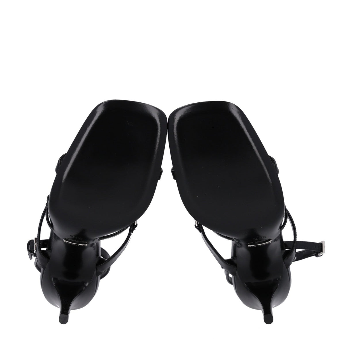 Nappa Regent Strappy Horsebit Sandals 39.5 Black