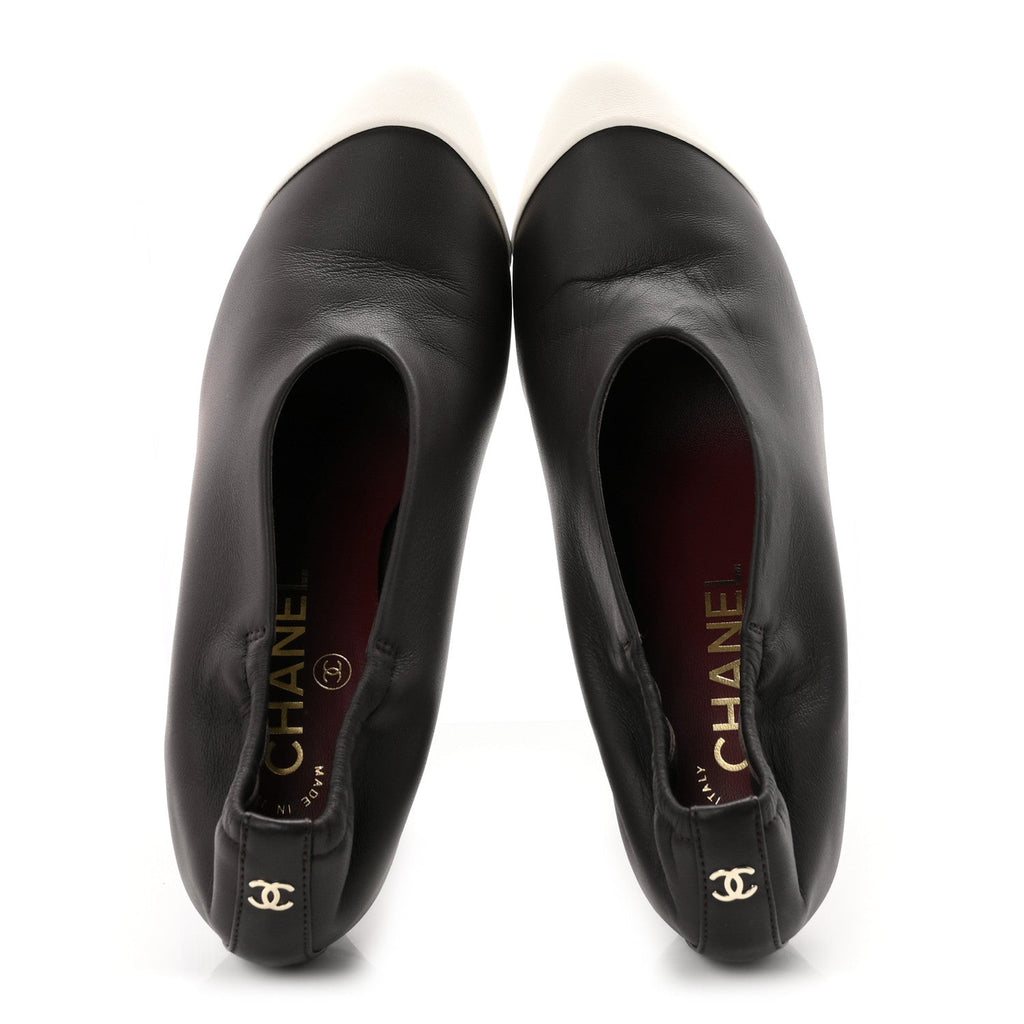 Lambskin Pumps 35 Dark Brown Ivory