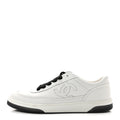 Calfskin CC Womens Sneakers 40 White Black