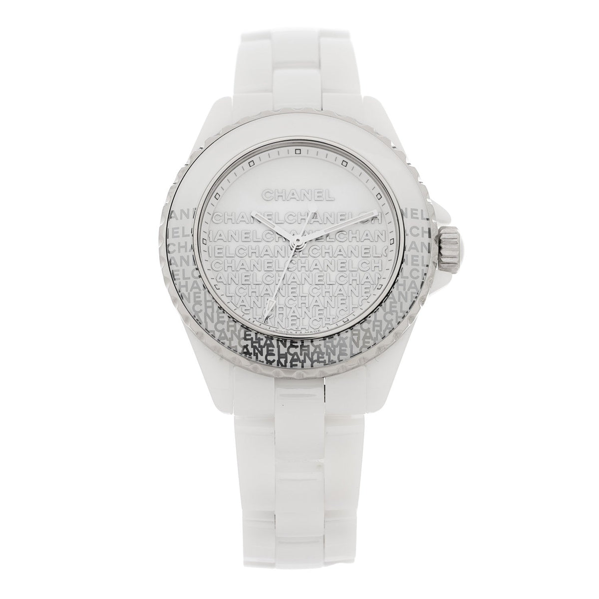 Stainless Steel Ceramic 33mm J12 Wanted de Chanel Limited Edition Quartz Watch White