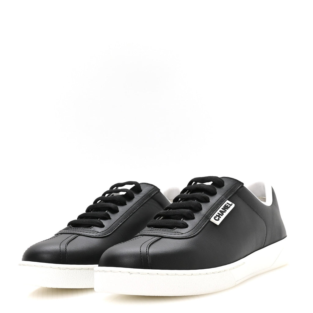 Calfskin CC Womens Sneakers 38 Black