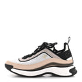 Suede Calfskin Mixed Fibers CC Sneakers 39 Pink Grey