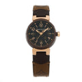 Stainless Steel 18K Rose Gold Monogram 28mm Tambour Quartz Watch Brown