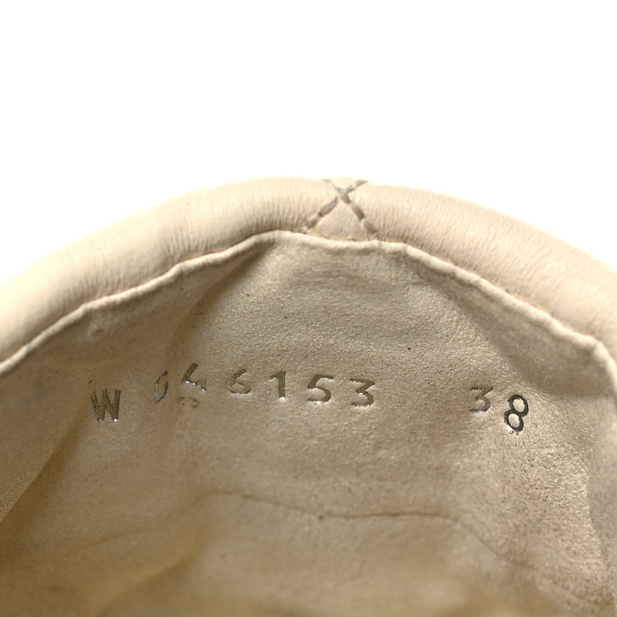 Lambskin Quilted CC Chain Espadrille Mules 38 White