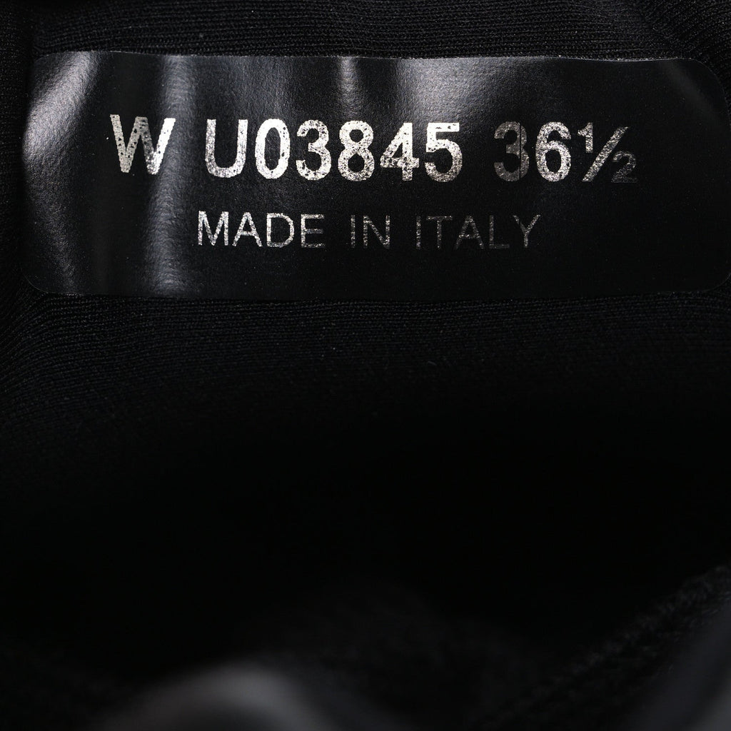Lambskin Fabric CC Sneakers 36.5 Black