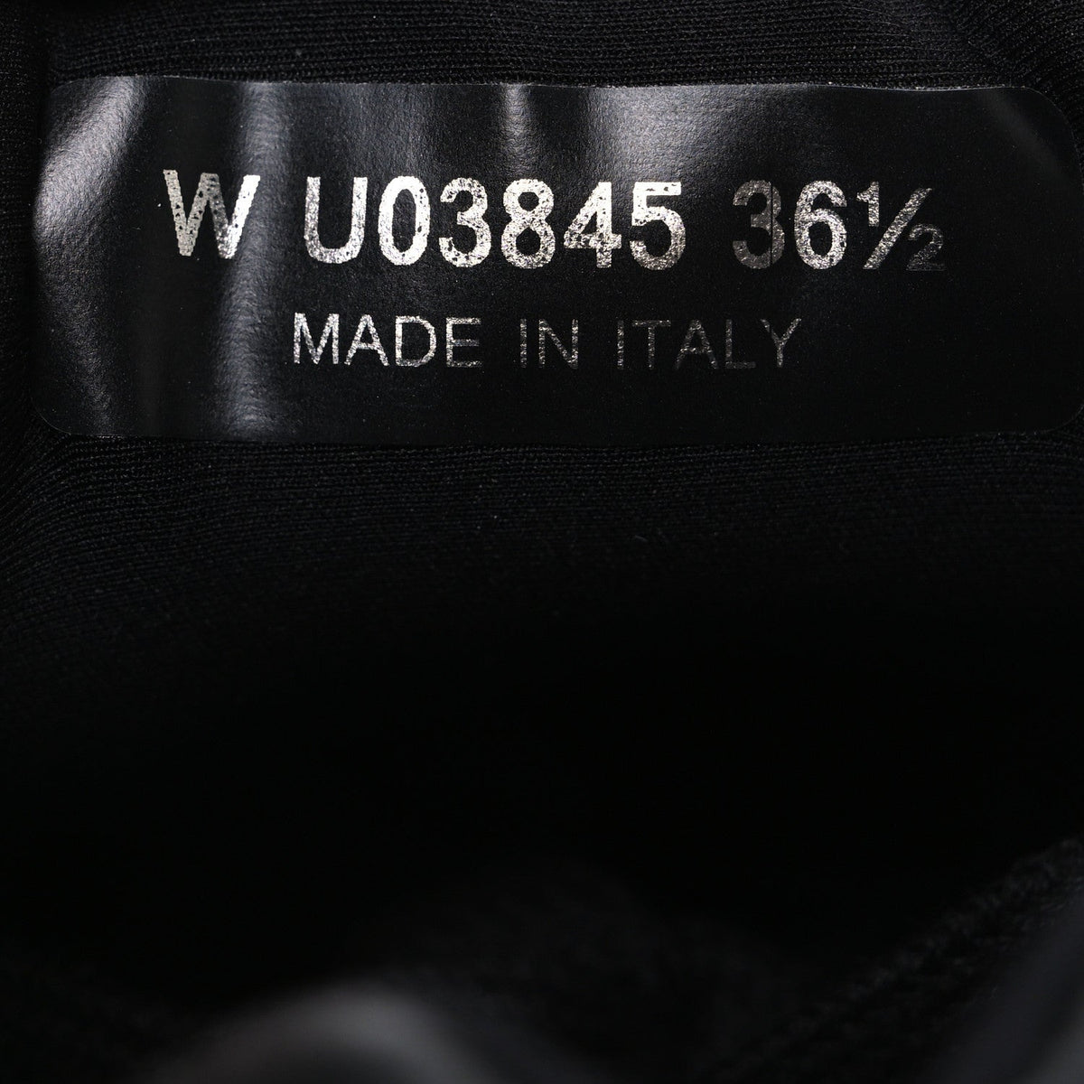 Lambskin Fabric CC Sneakers 36.5 Black