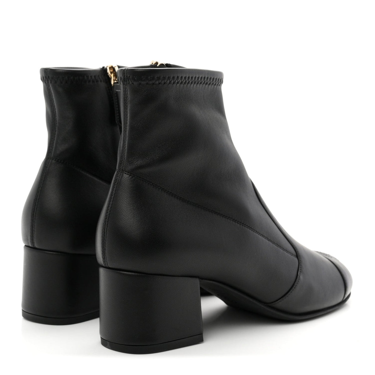 Lambskin Ankle Boots 38 Black
