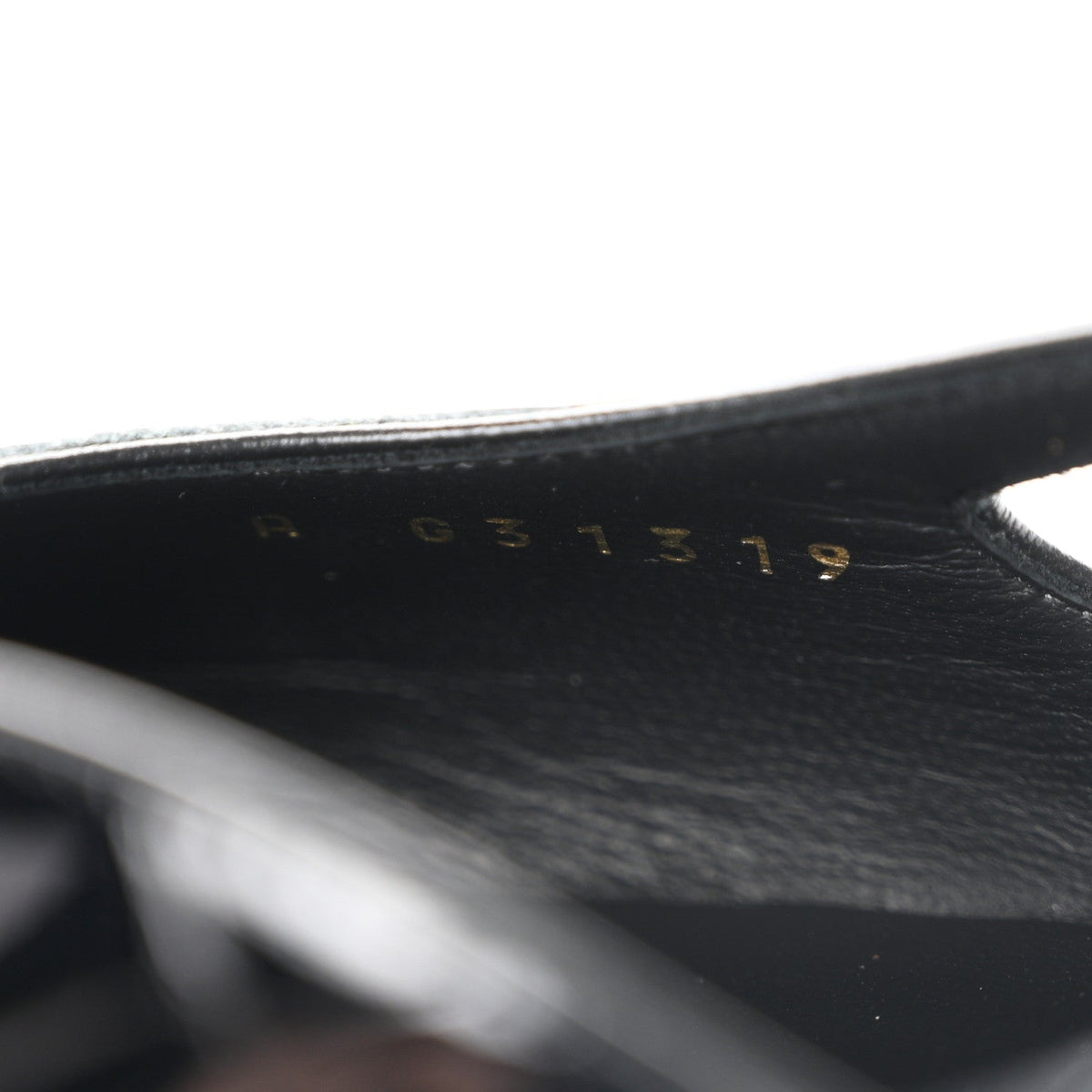 Crocodile Embossed Patent Calfskin Cap Toe CC Slingbacks 39 Black