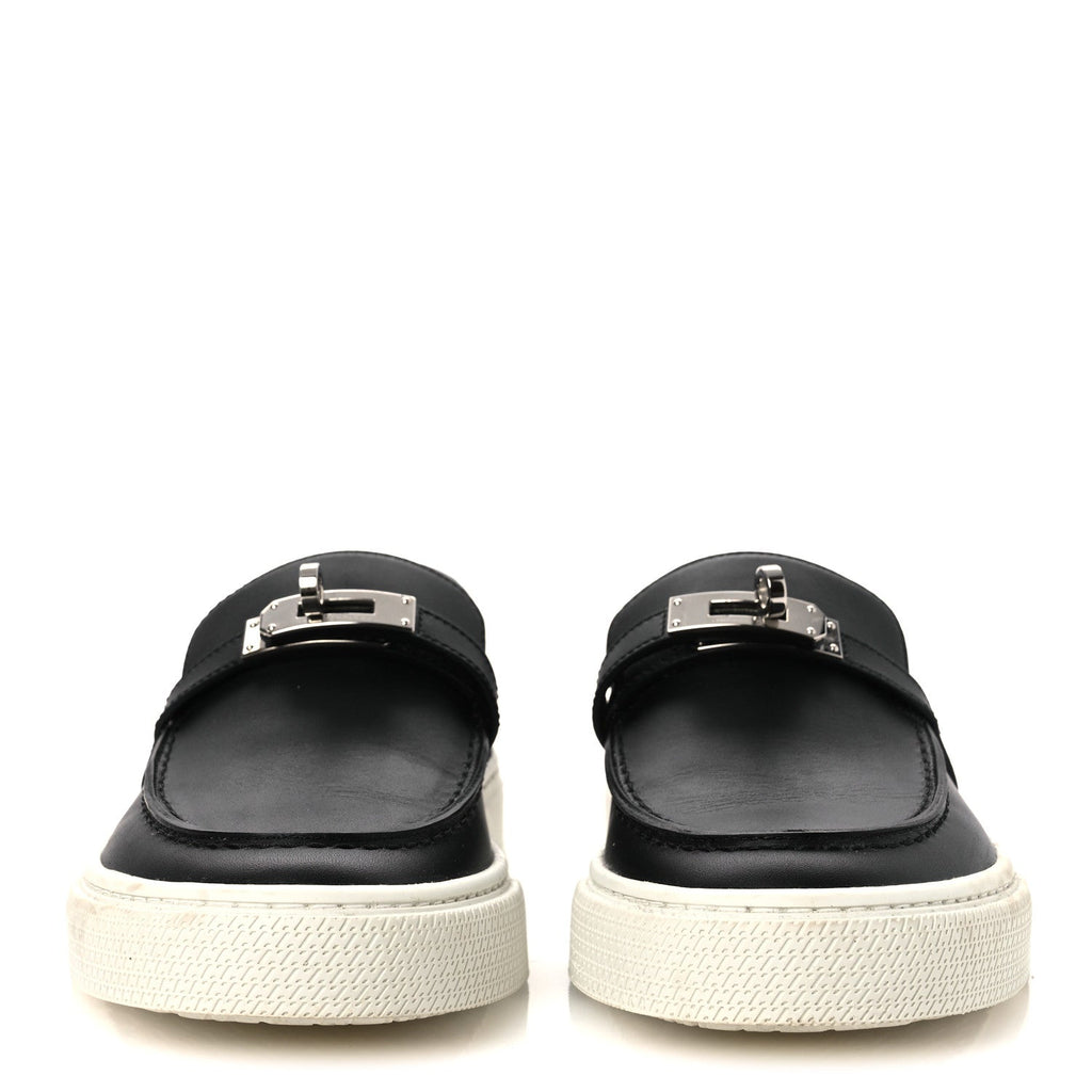 Calfskin Game Slip On Sneakers 37 Black