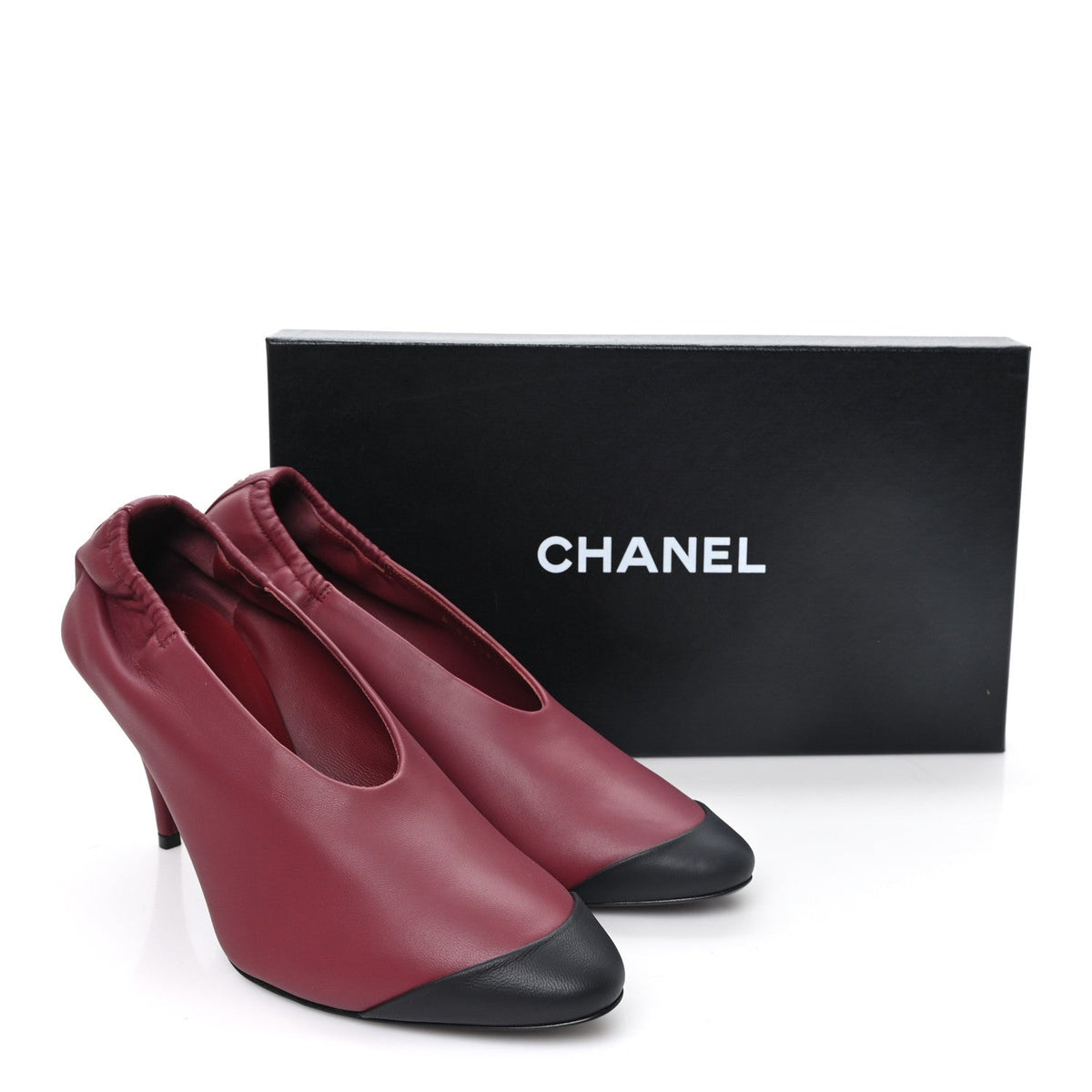 Lambskin Pumps  40 Burgundy Black