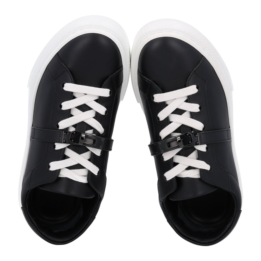 Calfskin Day Sneakers 37 Black