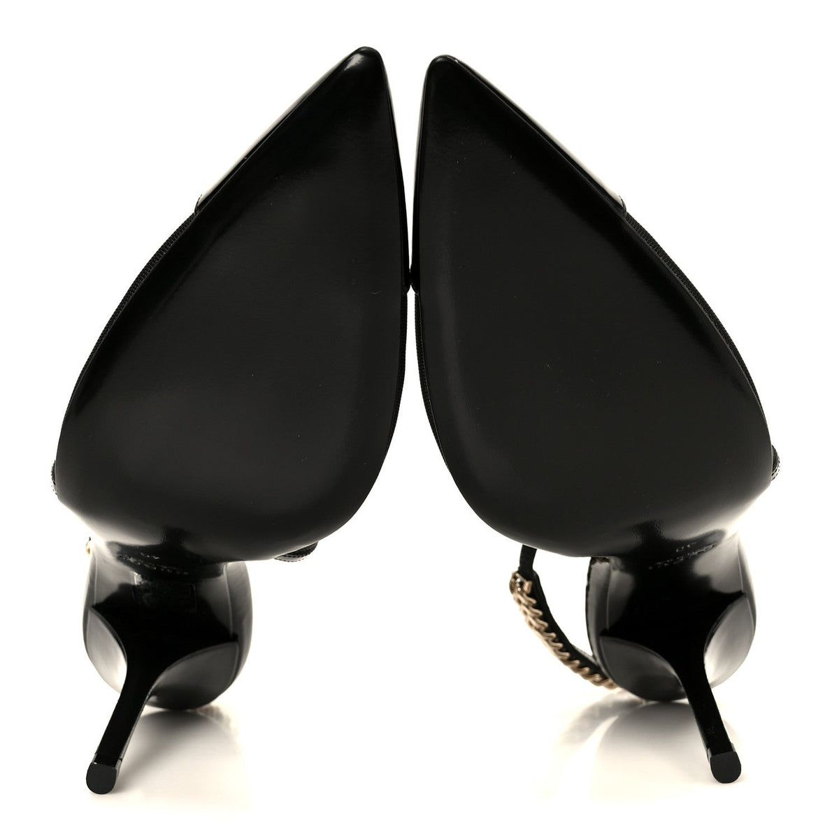 Tela Retino Patent Signoria 105mm Slingback Pumps 40 Black
