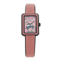 Stainless Steel Calfskin 21mm Boy-Friend Blush Quartz Watch Pink