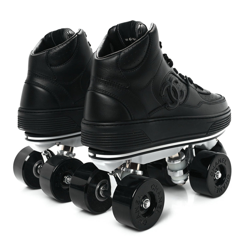 Calfskin Womens Roller Skates 39 White 38 Black