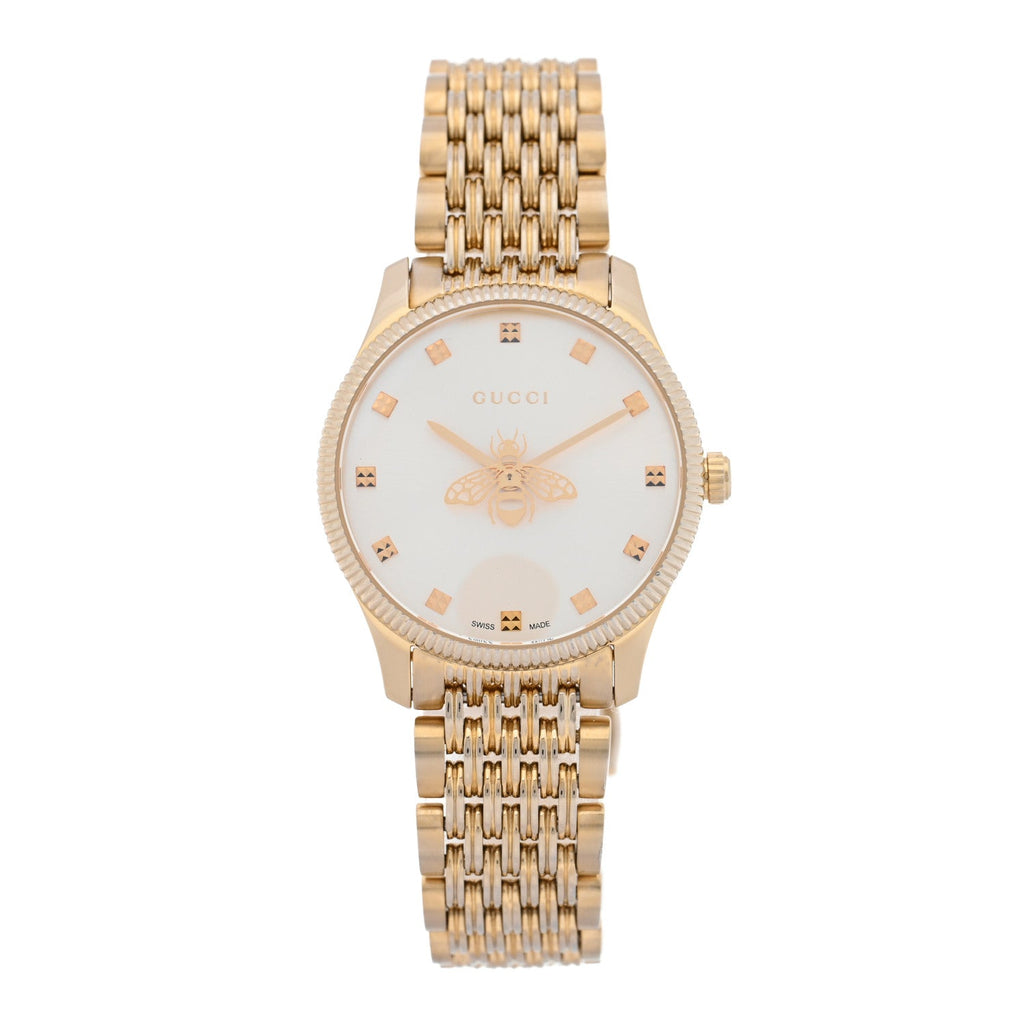 Stainless Steel 29mm G-Timeless Bee Quartz Watch Gold