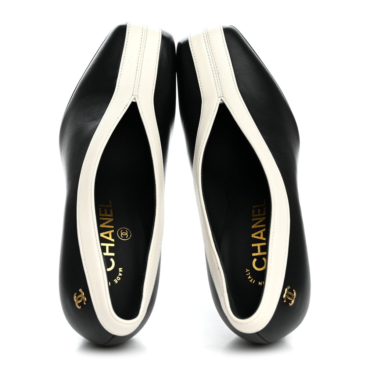 Lambskin Pumps 35.5 Black Ivory