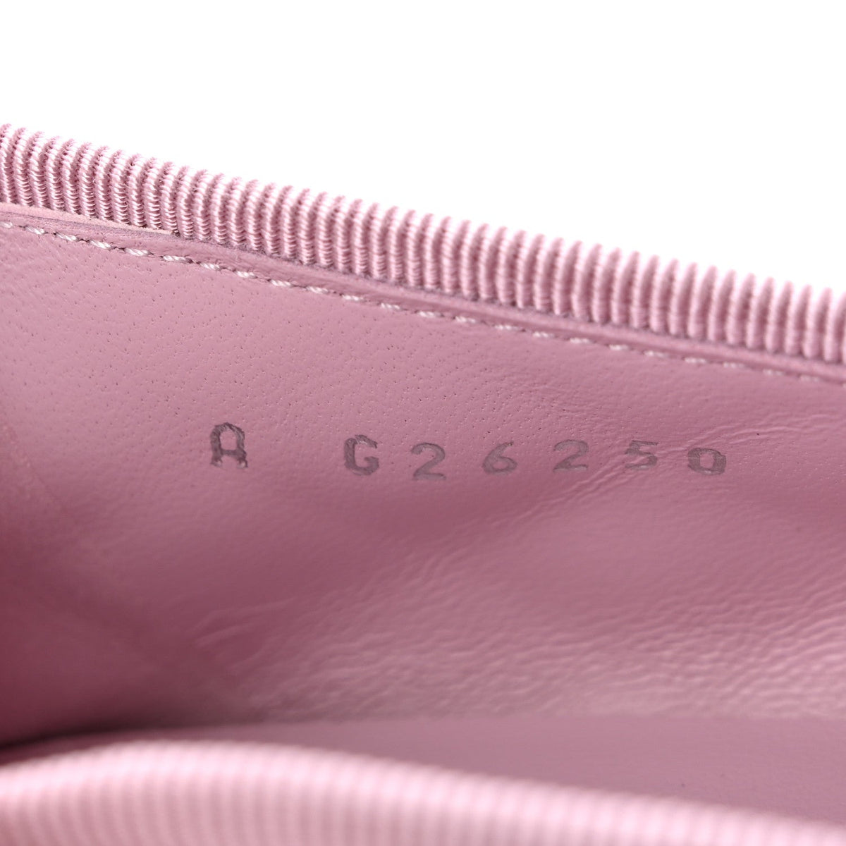 Suede Kidskin Quilted Cap Toe CC Ballerina Flats 38.5 Light Pink
