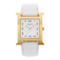Stainless Steel Epsom 30.5mm Heure H Hour Quartz Watch Blanc