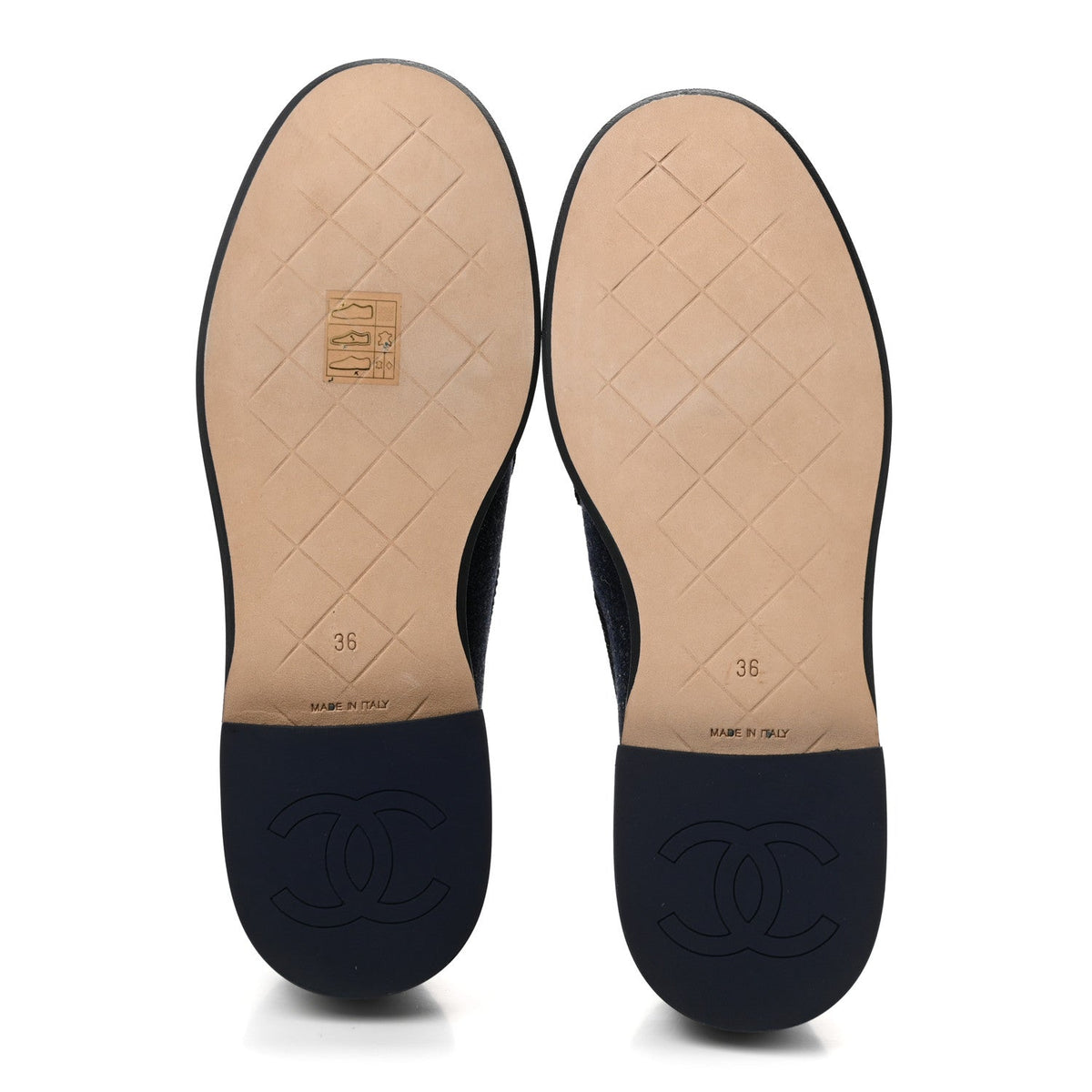 Denim CC Turnlock Loafers 36 Dark Blue