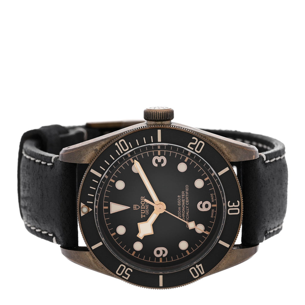 Bronze Calfskin 43mm Black Bay Automatic Watch Slate 79250BA