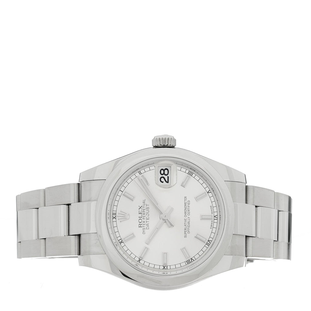 Stainless Steel 31mm Oyster Perpetual Datejust Watch Silver 178240