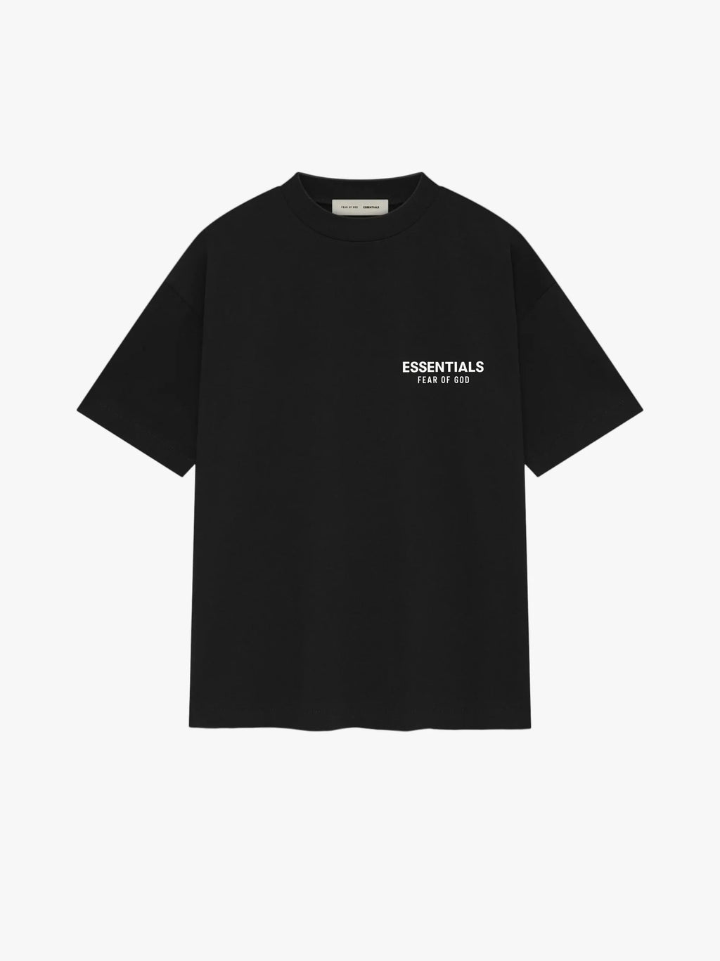 Essentials Fear Of God Black Tee (Oversized)