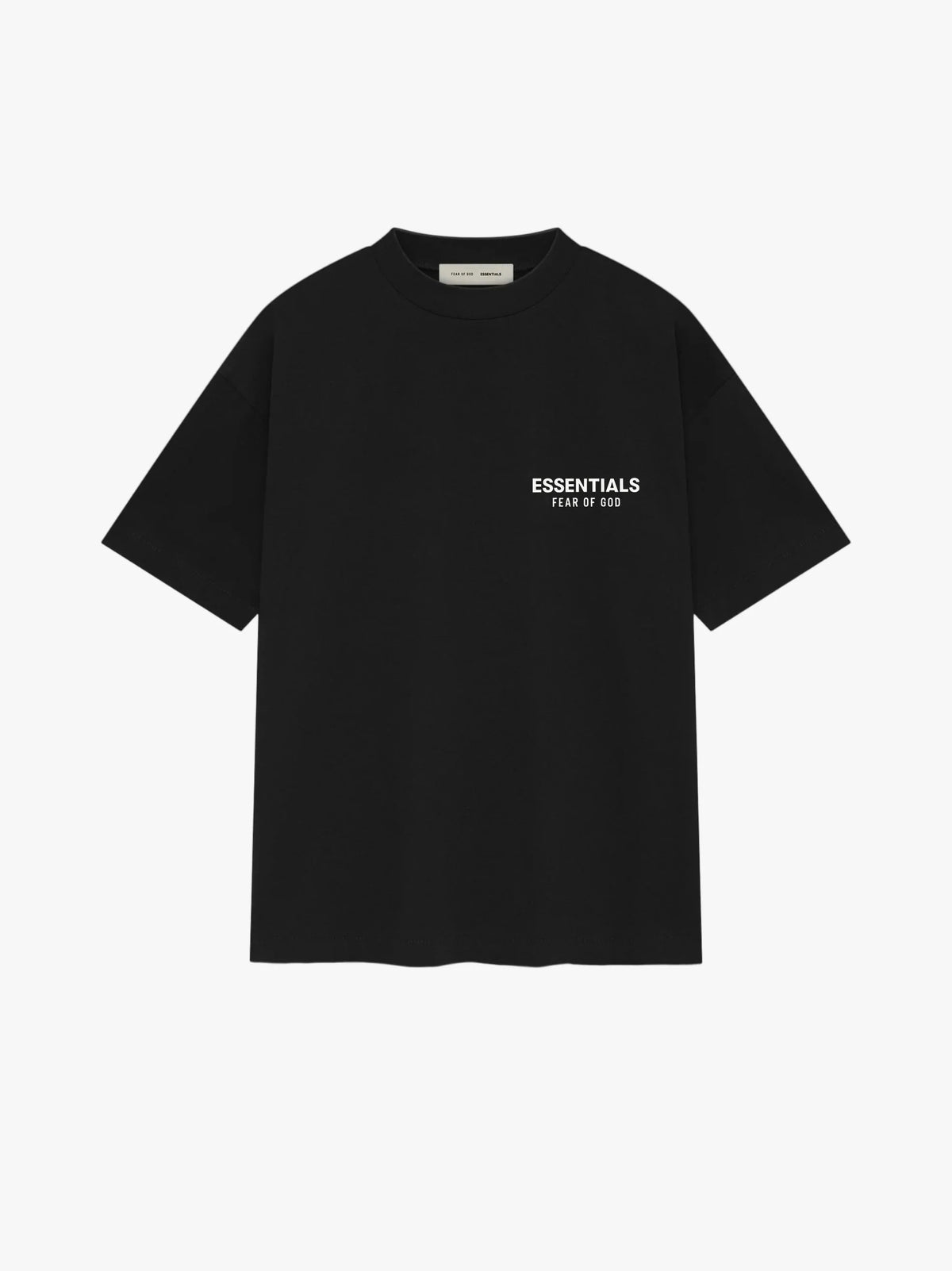 Essentials Fear Of God Black Tee (Oversized)