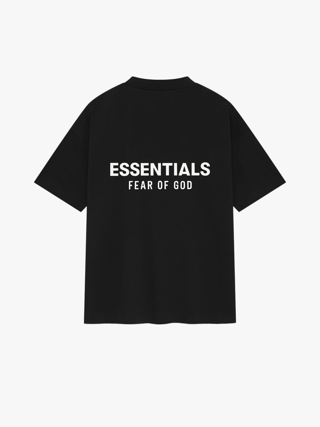 Essentials Fear Of God Black Tee (Oversized)