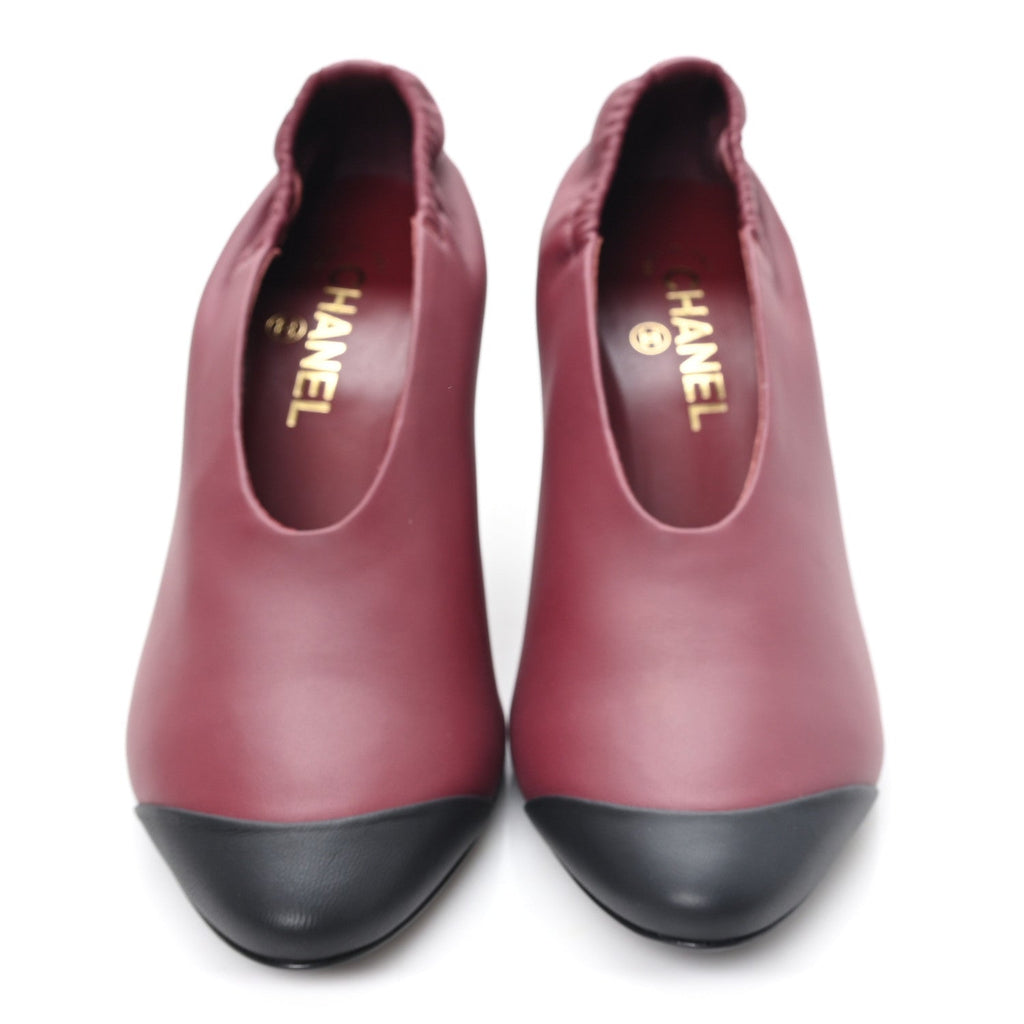 Lambskin Pumps  40 Burgundy Black