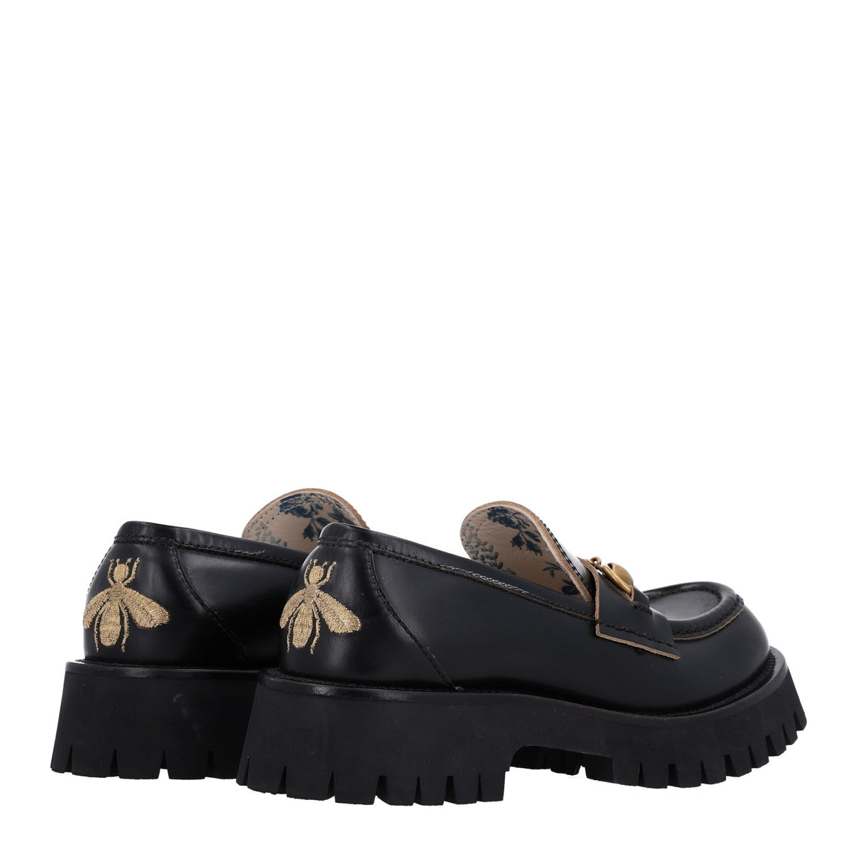 Cordovan Lux Womens Harald Horsebit 25mm Platform Loafers 36.5 Black