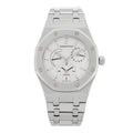 Stainless Steel 36mm Royal Oak Dual Time Automatic Watch White 25730ST.OO.0789ST.09