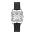 Stainless Steel Epsom Diamond Bezel Mother of Pearl 26mm Cape Cod Tonneau Quartz Watch Noir
