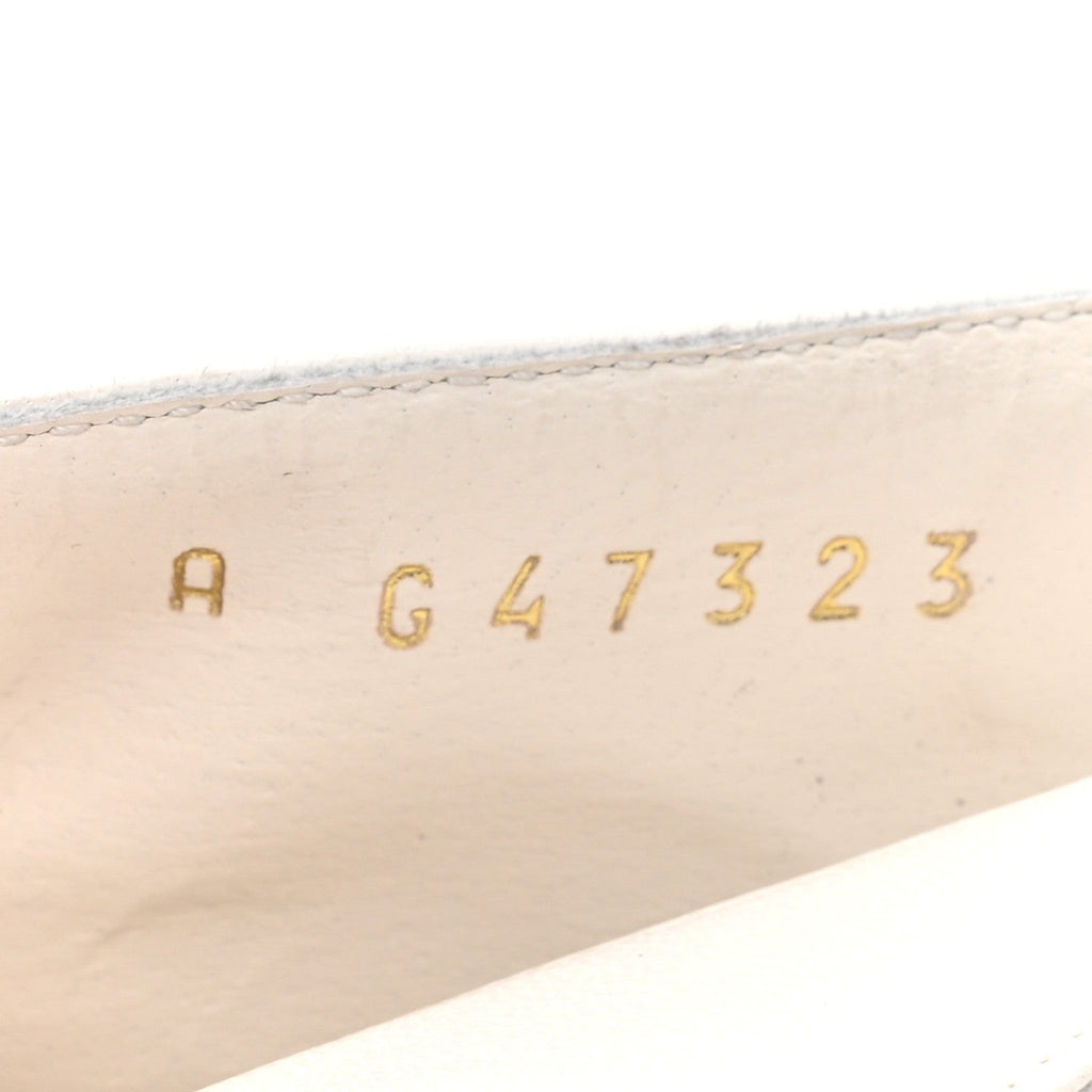 Lambskin Slingback Pumps 40 White Black