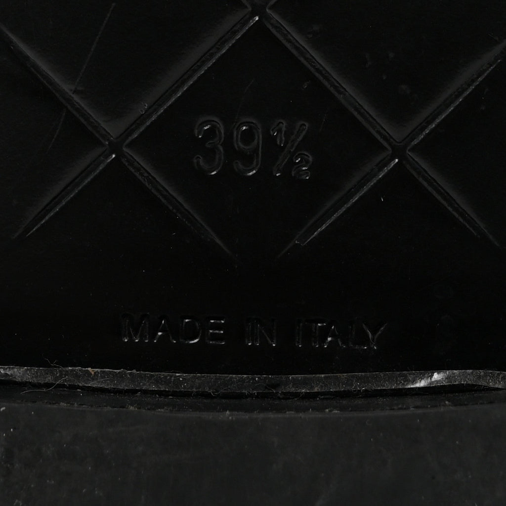 Lambskin Quilted CC Turnlock Mules 39.5 Black