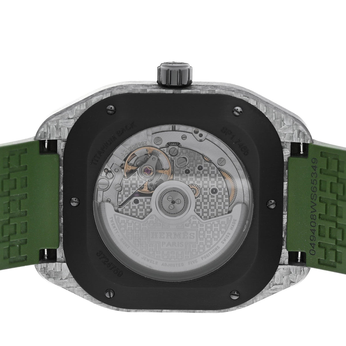Glass Fiber Ceramic Rubber 39mm H08 Automatic Watch Vert