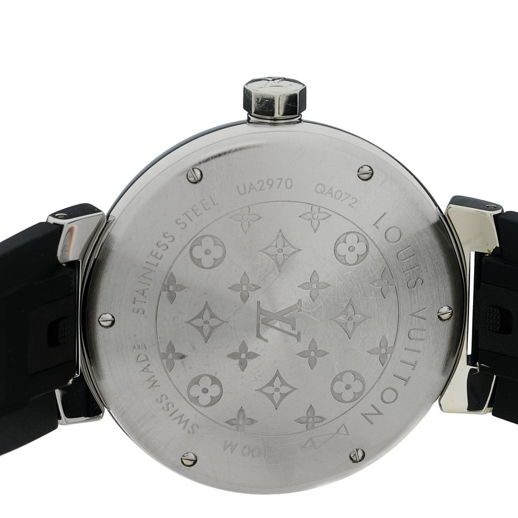 Stainless Steel Monogram 39mm Tambour Vernis Quartz Watch