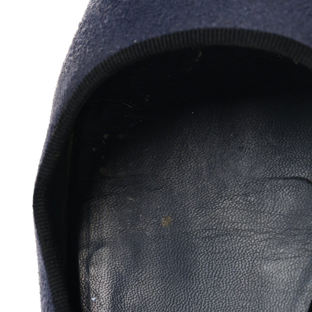 Suede Cap Toe CC Ballerina Flats 38.5 Blue Black
