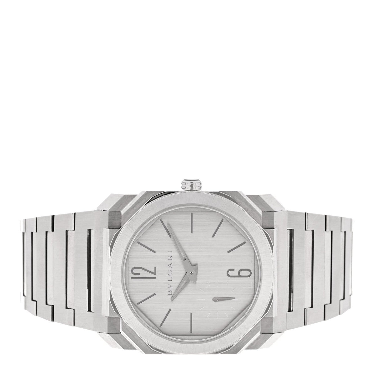 Stainless Steel 40mm Octo Finissimo Automatic Watch Silver